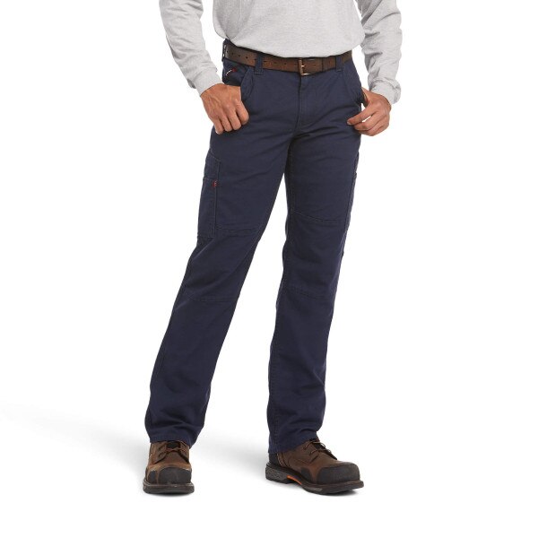 Ariat FR M5 DuraLight Canvas Straight Leg Navy Pant